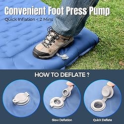 NAPASA Camping Sleeping Pad, 6.8'' Extra Thickness