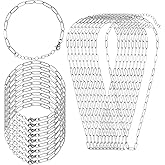 20Pcs Chain Charm Necklace Bracelet Making Kit, Adjustable Paperclip Bracelet necklace chains for charm jewelry making Alloy Link Chains with Lobster Clasps for Women DIY Jewelry Making (Silver)