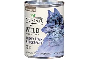 Purina Beyond High Protein Grain Free Natural Wet Dog Food, Wild Turkey Liver & Duck Recipe for Adult Dogs - (12) 13 oz Cans