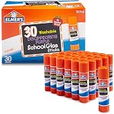 Elmer's Disappearing Purple School Glue Sticks, Washable, 7 Grams, 30 Count - Posters, Back to School, Bulk Pack for Classrooms, #1 Teacher Brand
