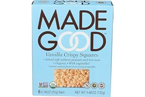 MADE GOOD MadeGood Vanilla Crispy Squares, 6 Healthy Snacks, 0.78oz