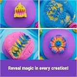 Kinetic Sand SquishMotion Playset 453g Pink Yellow Blue Sand Stamper Tools Case view 5