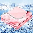 inhand Cooling Blanket Queen Size (90"x90"), Cooling Blankets for Hot Sleepers, Absorbs Heat to Keep Adults Cool for Summer Nights Sweats, Thin Cold Lightweight Blanket for Couch Bed, All Season Use