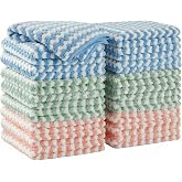 JOYMOOP Microfiber Cleaning Cloth, 18 Piece Set, Small, Multi Color | Dish Cloths for Washing Dishes | Kitchen Rags for Countertops | Highly Absorbent | Soft Microfiber | Lint Free | Easy Clean