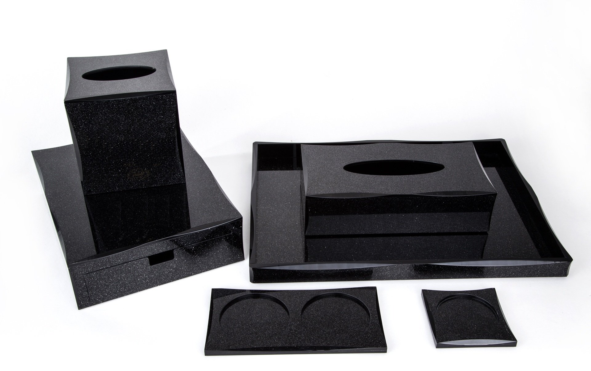 CTNJC Luxury Bathroom Essentials Accessories Set Acrylic Hotel