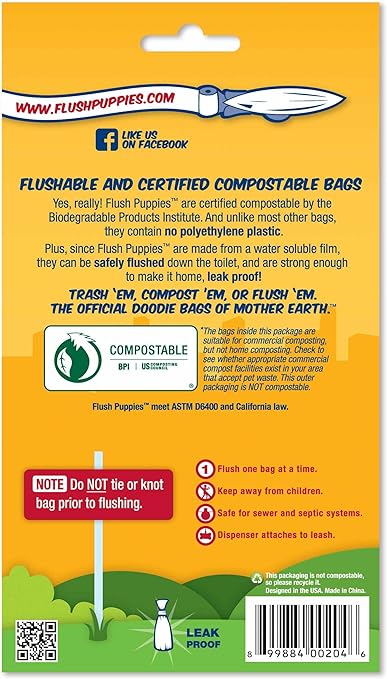 flush puppies doodie bags