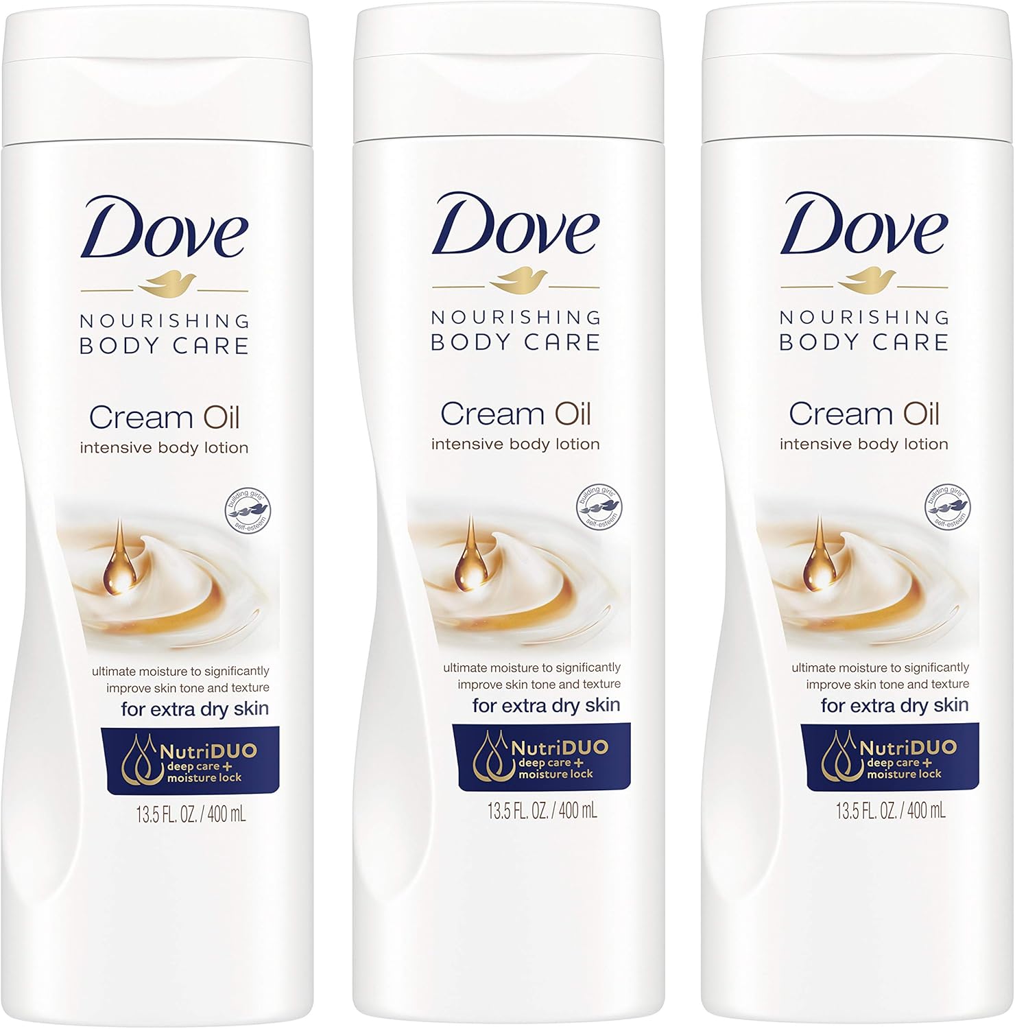 dove nourishing body care cream oil