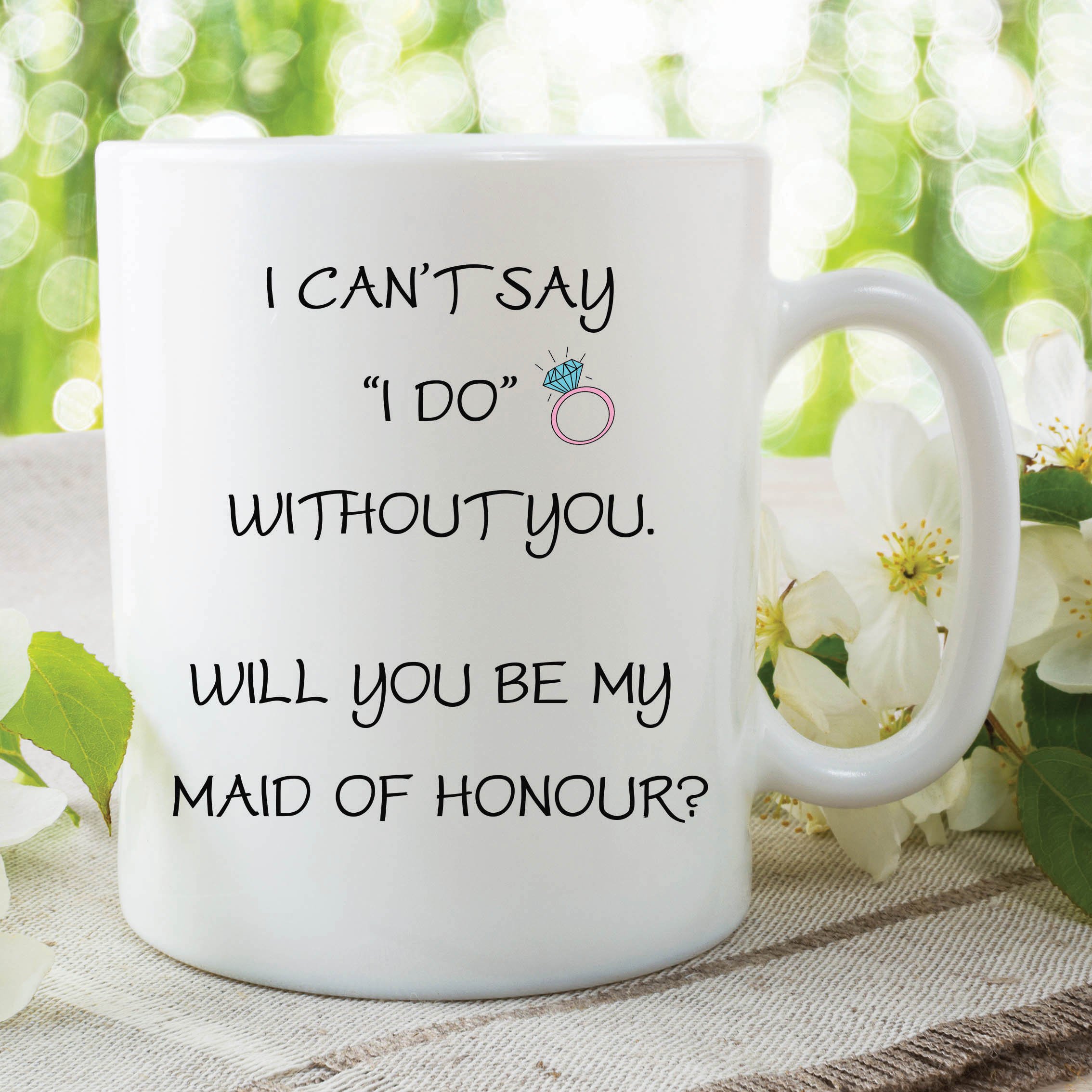 Will You Be My Maid of Honour Mug Coffee Tea Novelty Cup Birthday Gift WSDMUG140