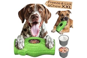 KADTC U.S Brand & Design 3 in 1 Extra-Large Size Dog Indestructible Chew Toy & Durable Peanut Butter Fillable Toy & Frozen Li
