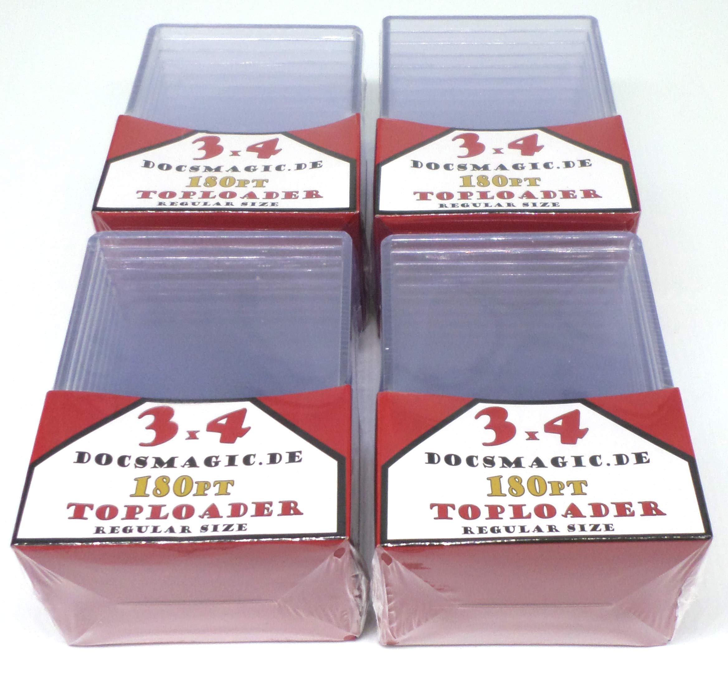 docsmagic.de 4 x 10 Toploader Extra Thick 180pt - 3" x 4" - Standard Size - 70 x 96