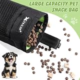 Lanjue 2 Pieces Small Dog Treat Bags 600D Oxford Waist Belt Clip Pouch view 2