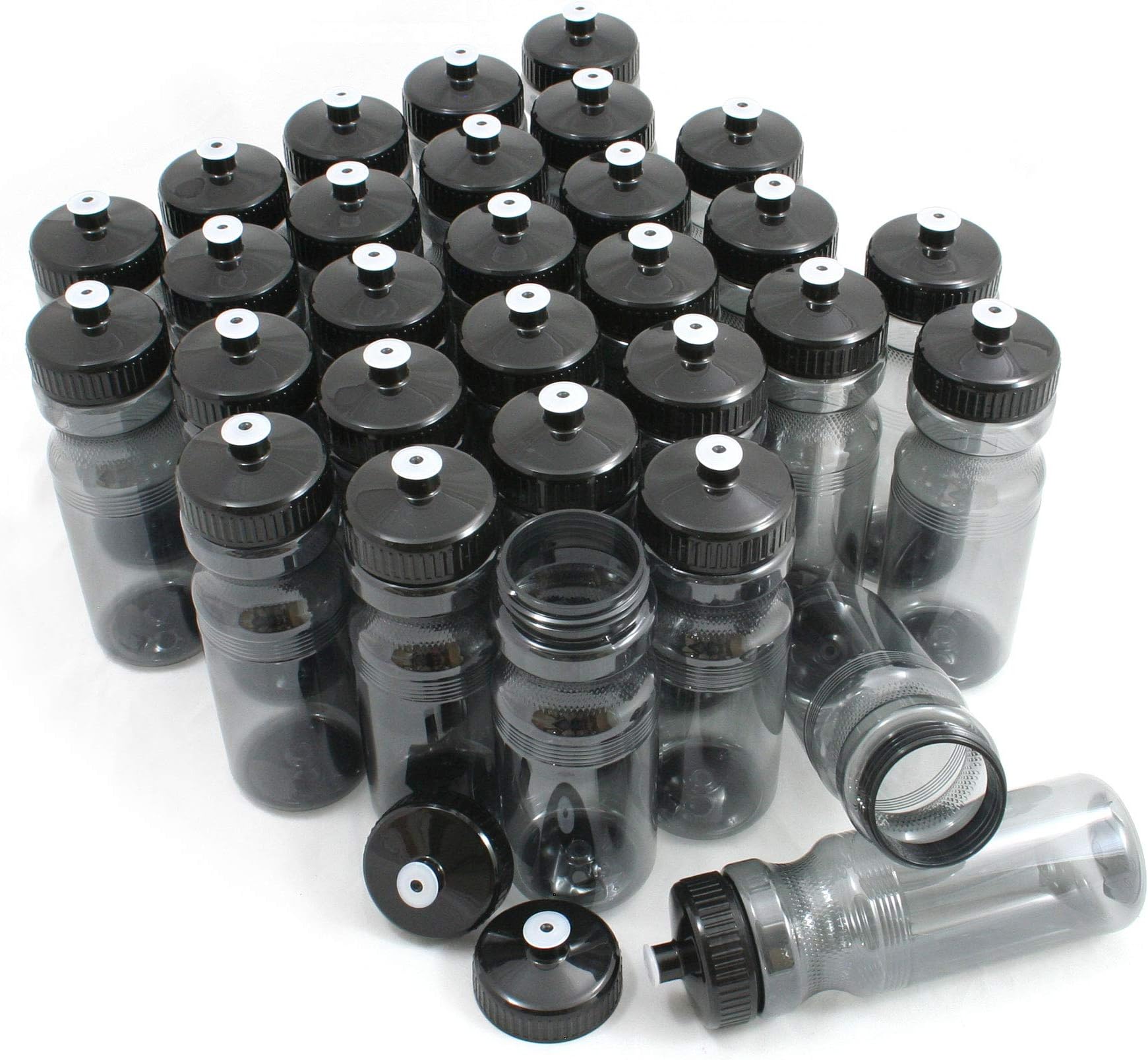 Rolling Sands BPA-Free 24 Ounce Water Bottles, Bulk 30 Pack, Made in USA