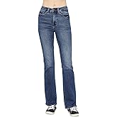 Judy Blue High Waist Dark Wash Tummy Control Embroidered Bootcut, Inseam 32"