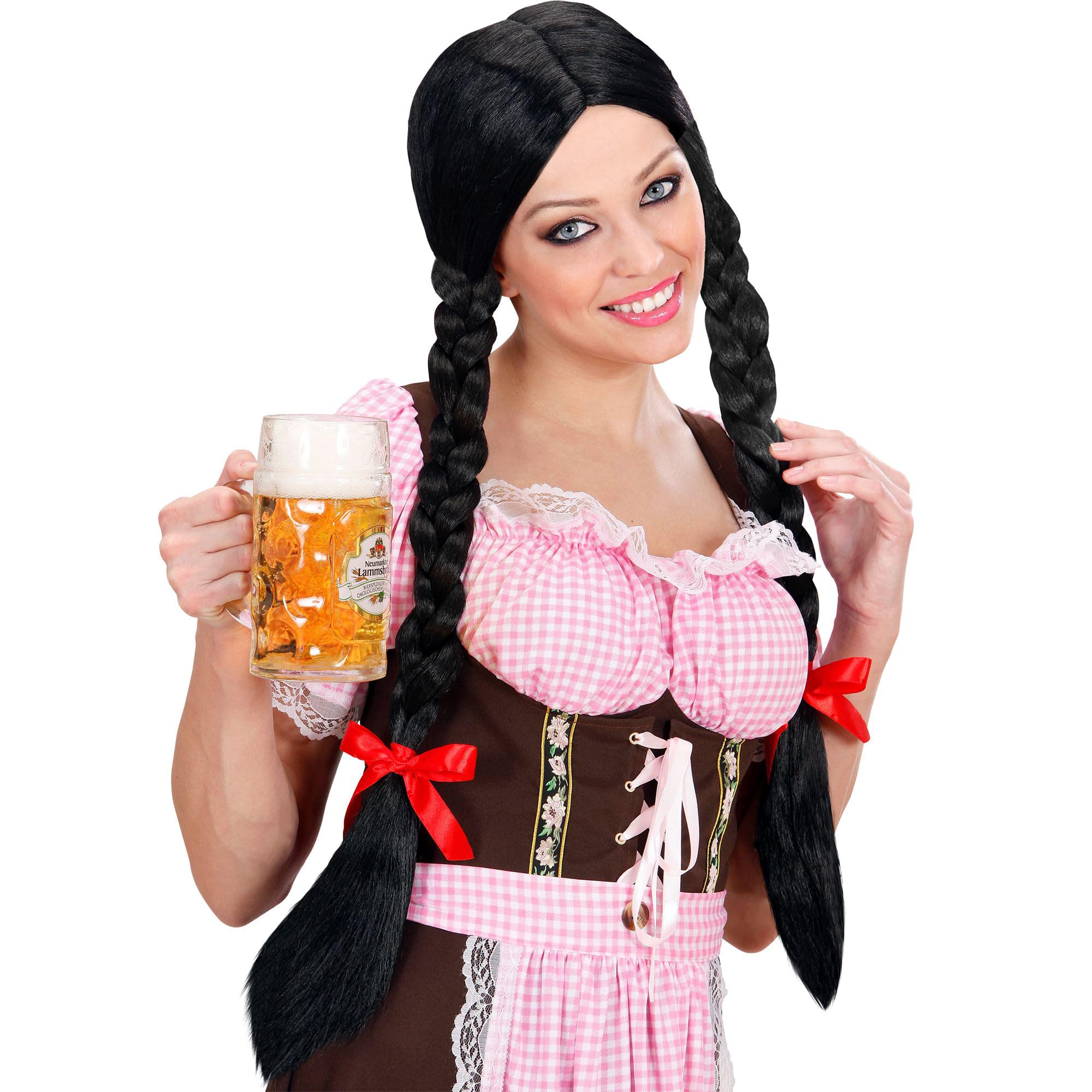 Gretel Long Plaits - Black Wig for Hair Accessory Fancy Dress