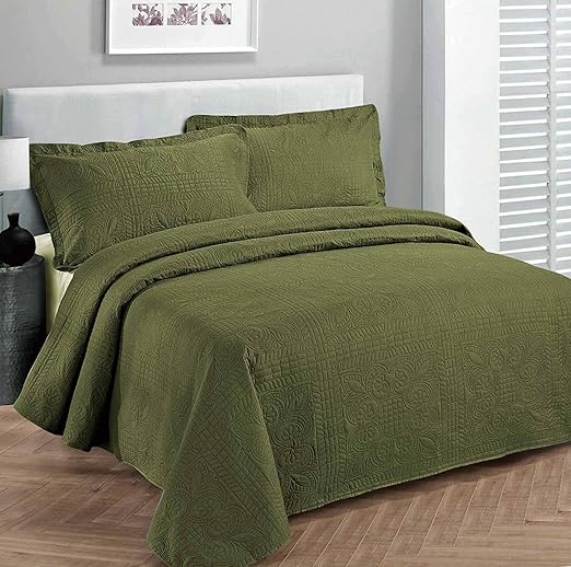 Amazon Com Fancy Collection 3pc Luxury Bedspread Coverlet