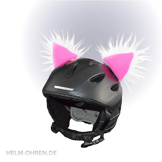 Helm-Ohren Tierohren für den Skihelm, Snowboardhelm, Kinder-Helm, Kinder-Skihelm oder Motorradhelm - verwandelt den Helm in E