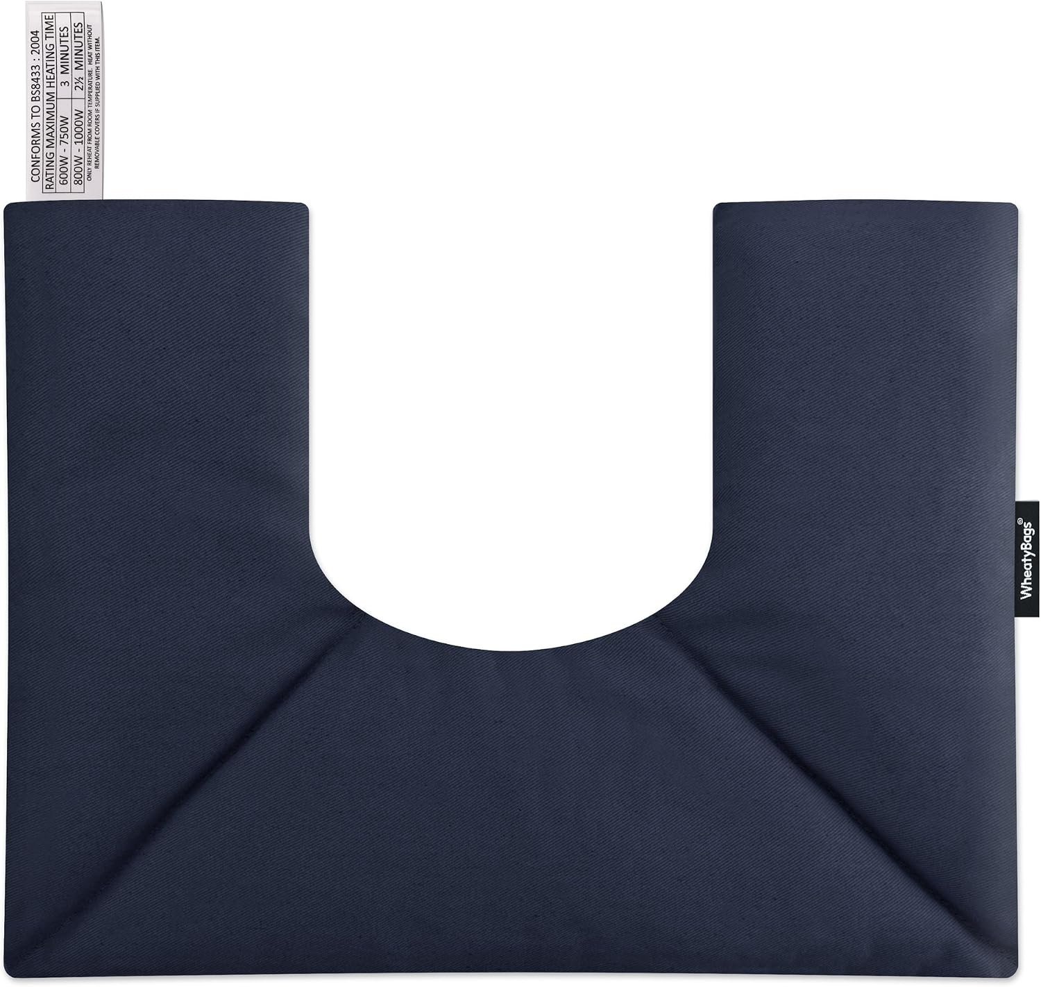 Wheat Bag Neck and Shoulder Microwave Heat Pack (or as a Cold Pack) by WheatyBags® (Polycotton Fabric - Navy Blue)