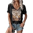 Womens Cut Out Cold Shoulder T Shirts Boho Floral Graphic Tshirts Nashville Country Lacerated Sleeve Cowgirls Tee Tops