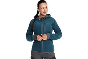 RevolutionRace Women's Trekker Hoodie, Fleece Jacket Great for Hiking and Outdoor Adventures