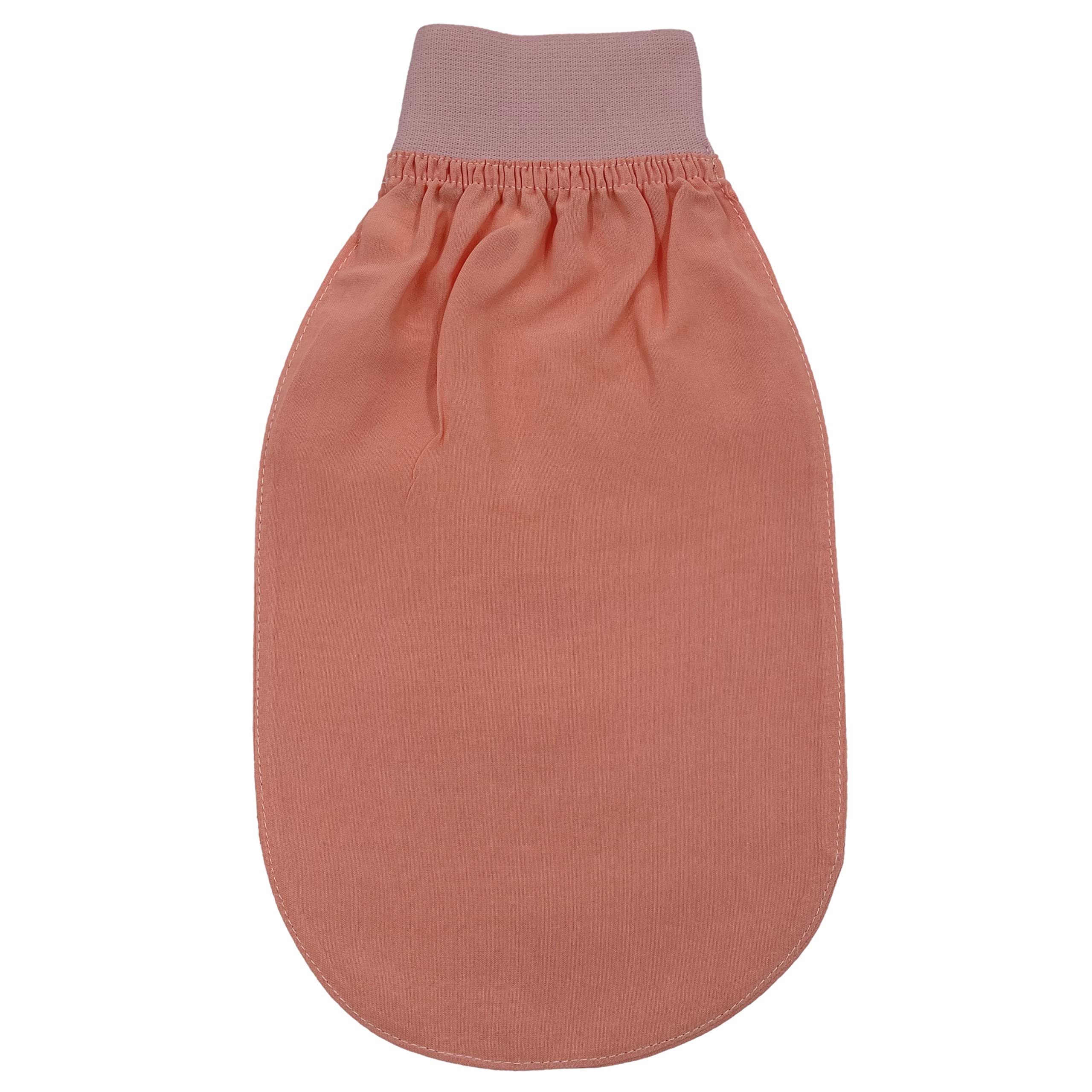 Feel Fine Turkish Exfoliating Mitt – 100% Natural Plant Silk Hammam Kese Glove for Men & Women | Handcrafted Skin Peeling Scrubber, Vegan Shower, Bath & Sauna Exfoliator (Pink & Pinky Orange)