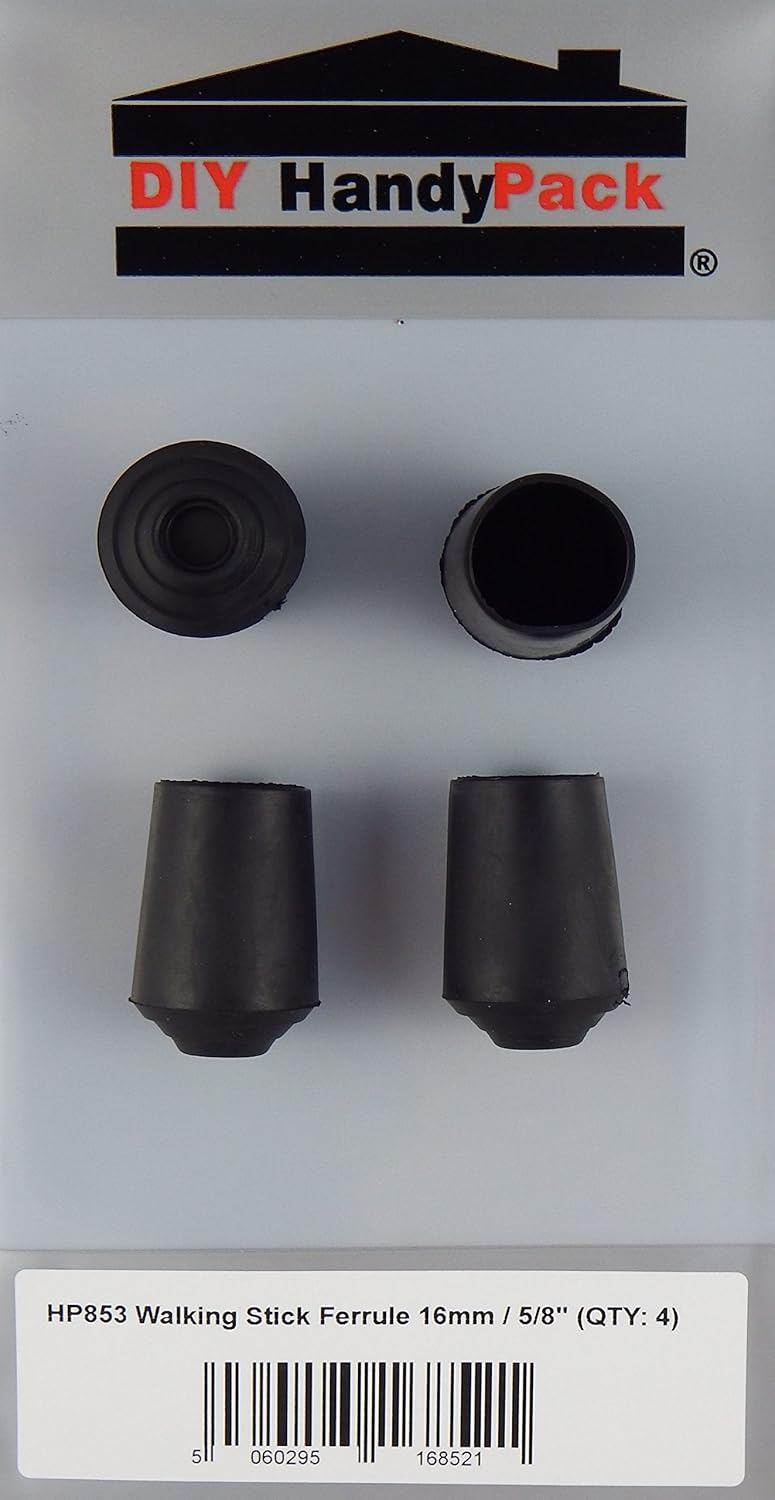 DIY HandyPack Walking Stick End Ferrule 16mm 5/8" (Pack 4): Amazon.co