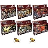 Bundle of All 6 Pathfinder Adventure Card Game Wrath of The Righteous Expansion Decks and 2 Treasure Chest Buttons