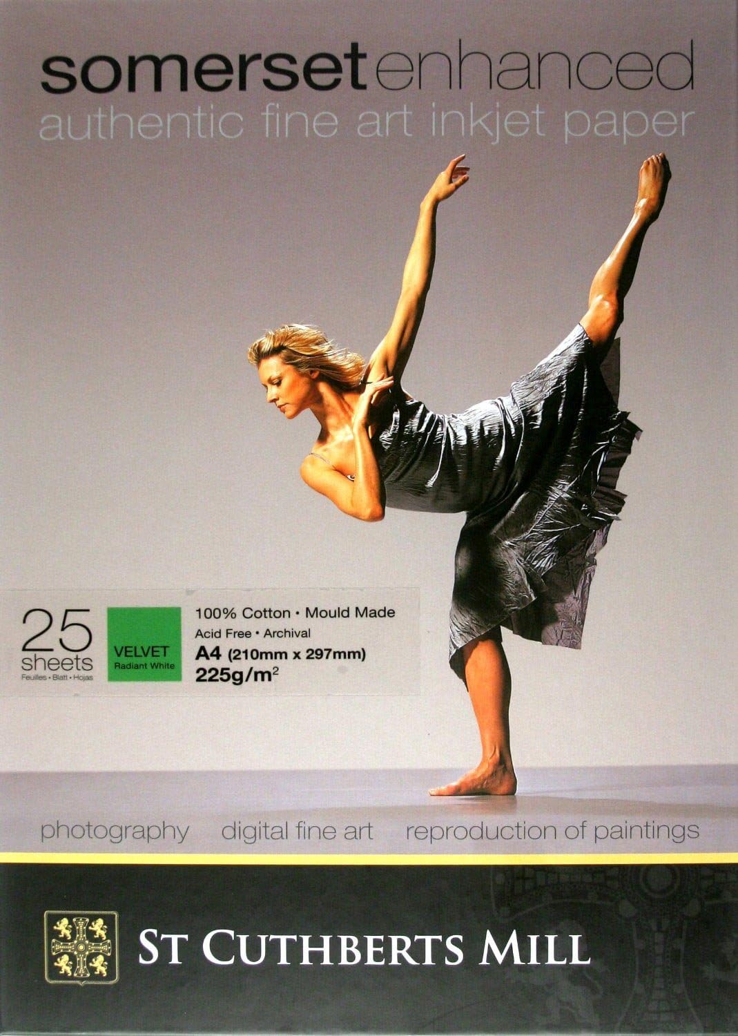Somerset Enhanced Fine Art Inkjet Paper - Velvet - (297x210mm) - 25 sheets