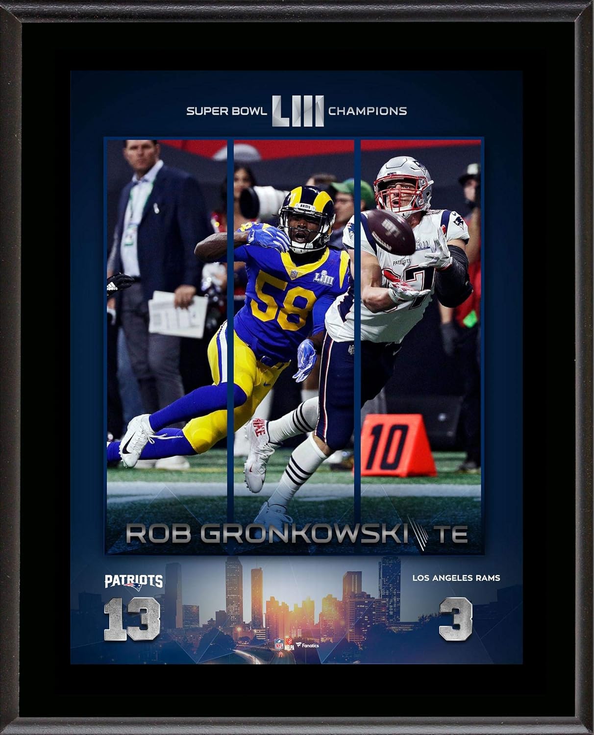 Rob Gronkowski New England Patriots 10 5 X 13 Super Bowl Liii Champions Sublimated Plaque Nfl Player Plaques And Collages At Amazon S Sports Collectibles Store