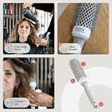 Olivia Garden Expert Blowout Speed White Grey 35 Ceramic Round Brush view 3