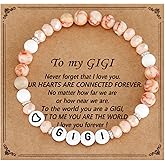Kivosliviz Gigi Jewelry for Women Gifts from Granddaughter Best Grandma Mothers Day Gigi Bracelet