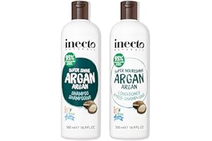 Argan Oil Shampoo and Conditioner Set C Sulfate Free Organic Shampoo for Dry Scalp C Volumizing and Vitamin Enriched Argan Oi