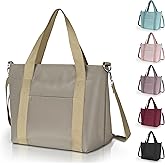 Geestock Small Tote Bag for Women with Zipper, Cute Casual Tote Purse Bag, Waterproof Top Handle Shoulder Crossbody Handbag