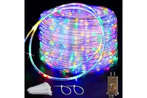 Heceltt 295ft LED Rope Lights Outdoor,900 LED Tube Lights with 8 Modes, IP65 Waterproof LED Rope Lighting for Patio Eaves Pool Party Backyards Garden Holiday Lights Decoration(Multicolor)