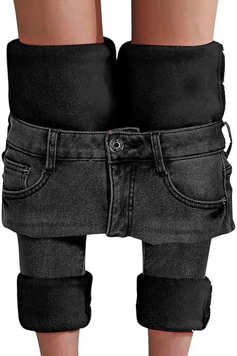 amazon fleece lined jeans