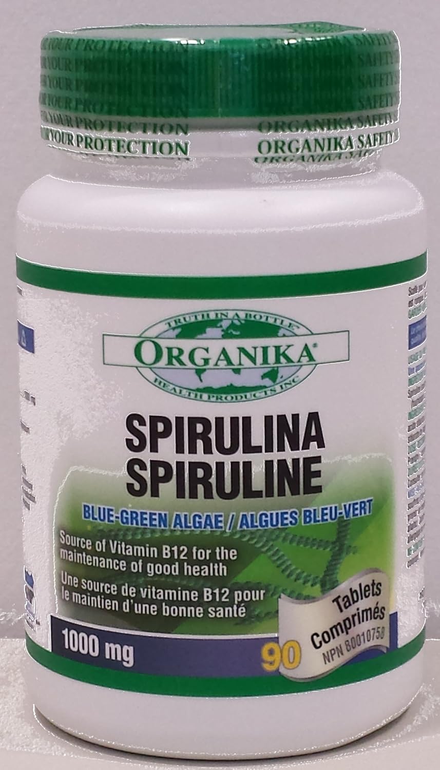Organika Spirulina (BlueGreen Algae) 1000mg, 90 Tablets Health & Personal Care