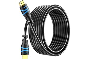 BlueRigger 4K HDMI Cable 50FT (4K 30Hz, HDR10, in-Wall CL3 Rated, High Speed, HDCP2.2, eARC) - Long HDMI Cable Compatible with Home Theatre, HDTV, Gaming Consoles, Streaming Devices