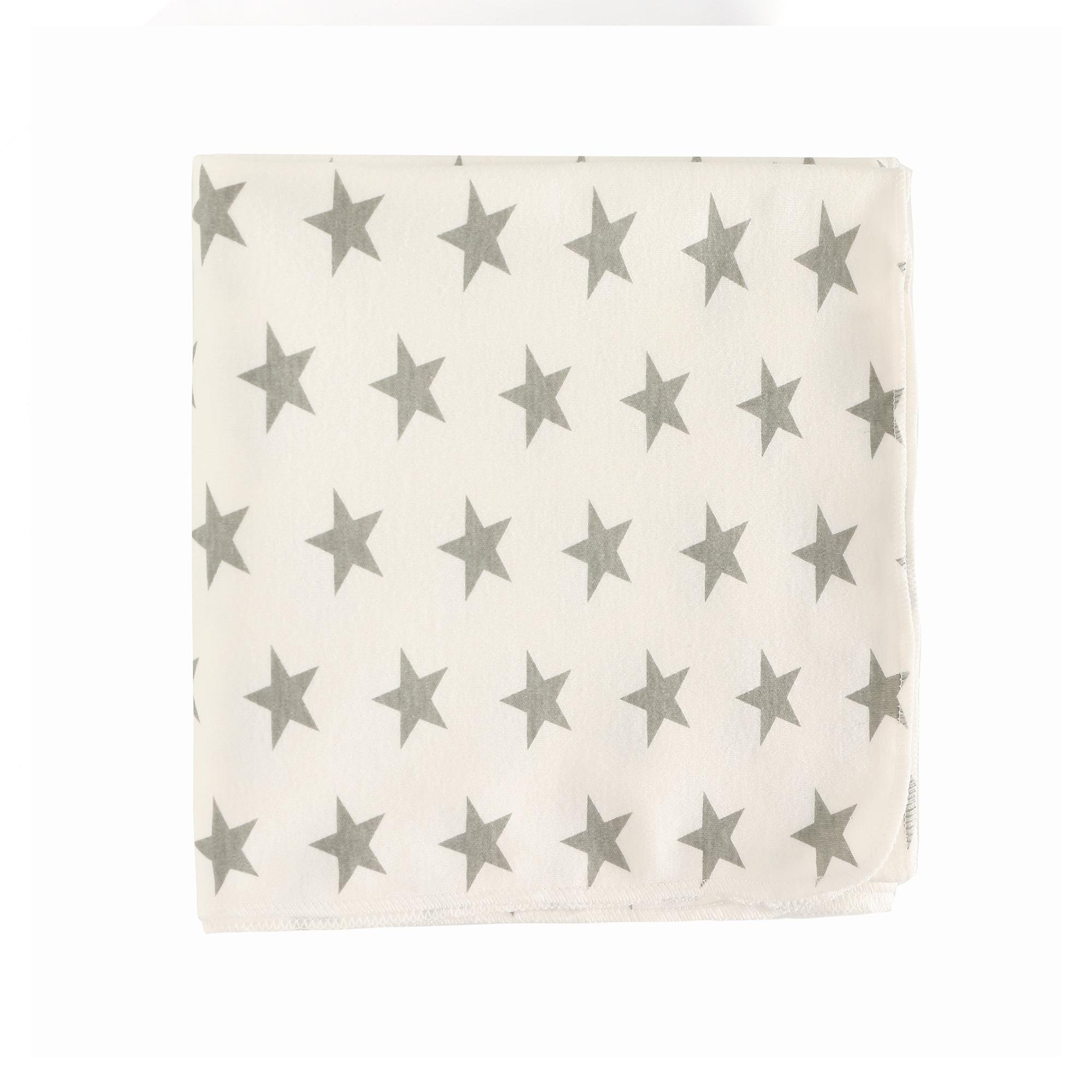 100% Cotton Knitted Baby Swaddle Blanket with Hat Set, 35\