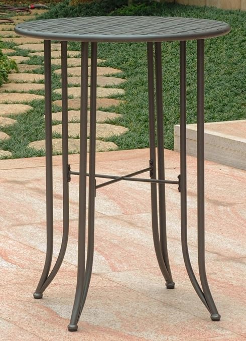 Amazon Com International Caravan Iron Bar Height Patio Table In