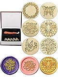 Yoption Wax Seal Stamp Gift Box Kit, 6 Pieces