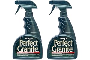 HOPE'S Perfect Granite & Marble Countertop Cleaner, Stain Remover and Polish, Streak-Free, Ammonia-Free, 22 Ounce, Pack of 2