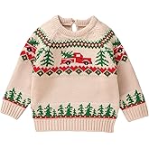 MAYUMMPY Newborn Baby Boy Girl Christmas Sweater Long Sleeve Pullover Warm Knitted Sweatshirt Fall Winter Clothes