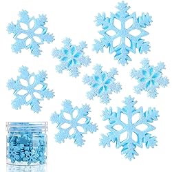 50 Pieces Mini Snowflake for Craft Tiny Resin