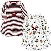 Touched by Nature Baby-Girls Organic Cotton Short-Sleeve and Long-Sleeve Dresses