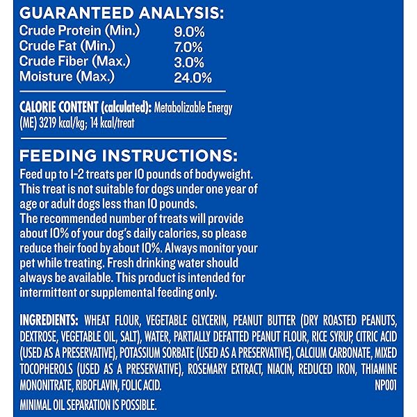 MILK-BONE PEANUT BUTTERY BITES SOFT DOG TREATS WITH JIF PEANUT BUTTER, 11.8 OUNCE BAG