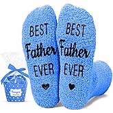 HAPPYPOP Funny Gifts for Men - Blue Socks for Son in Law Dad Uncle Brother, Gifts for Him