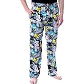 Pokémon Men's Pikachu Squirtle and Jigglypuff Tie Dye Adult Sleep Bottoms Pajama Pants