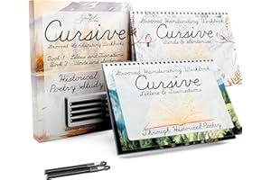 Grooved Cursive Handwriting Workbook by Graceful By Design - Magic Reusable Grooved Handwriting Practice for Kids and Cursive Workbook for Kids Ages 8-12