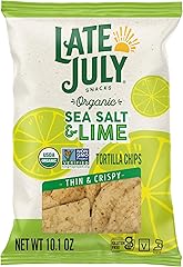 Late July Sea Salt & Lime Organic Tortilla Chips, 10.1 Oz Bag
