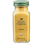 Simply Organic Ground Ginger Root, 1.64 Ounce, Non ETO, Non Irradiated, Non GMO, Complements Both Sweet & Savory Dishes