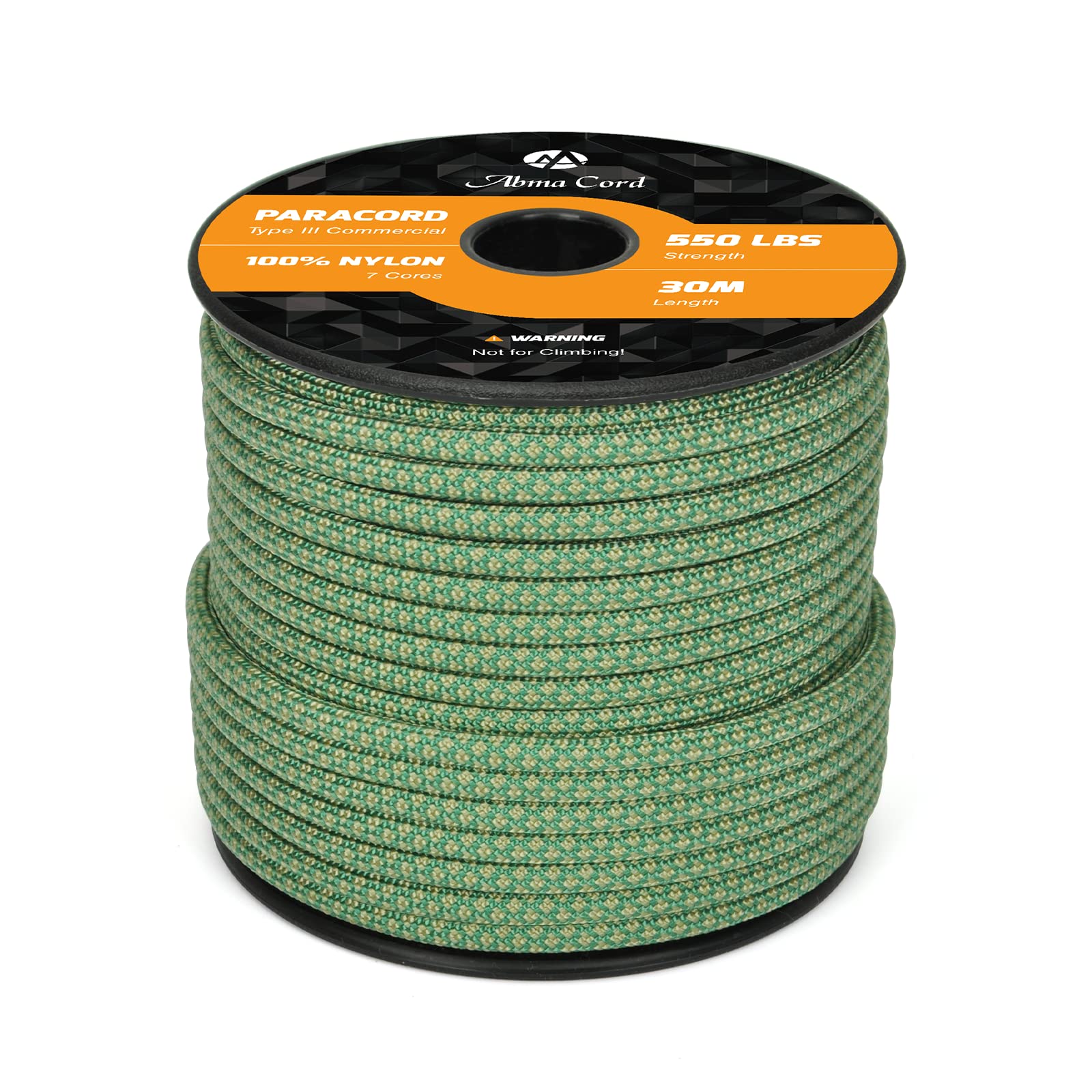 Abma Cord Paracord 550 4mm Nylon Rope Type III 7 Strands Parachute Cord - Max. 250kg (550lbs)
